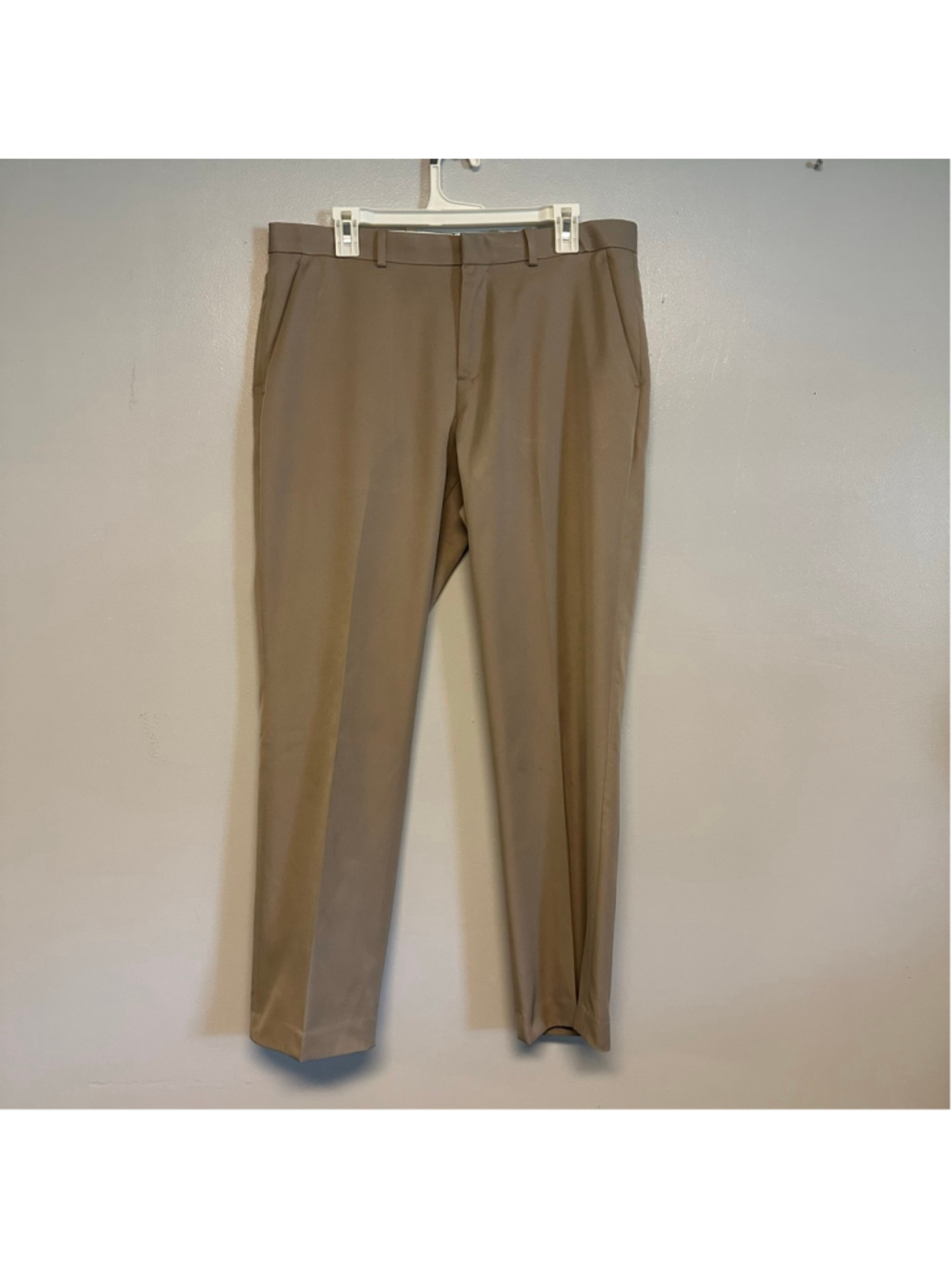 Perry Ellis Beige Modern Fit Folio-Flex Dress Pants Mens Size 34x30 Business